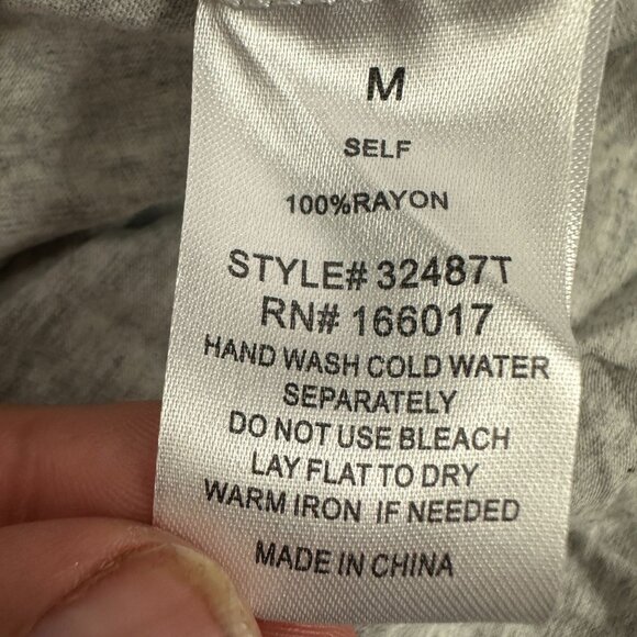 Blue B. Collection Womens Heather Grey Sequin Cowboy Boots Tee Shirt Size M - Picture 6 of 7